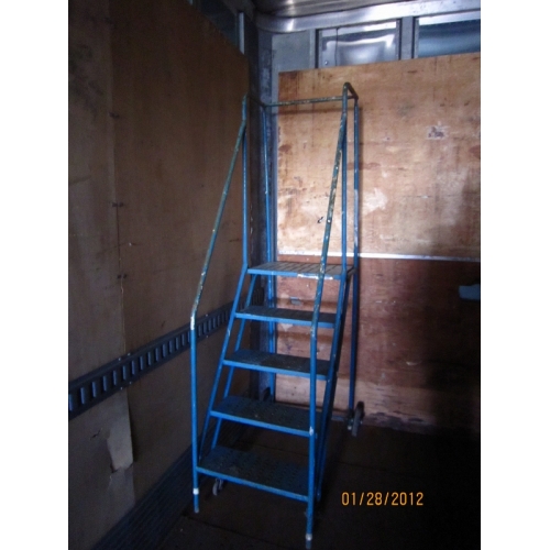 Rolling Stair Product Ladder 5 Step 7' Hand Rails Allsold.ca Buy